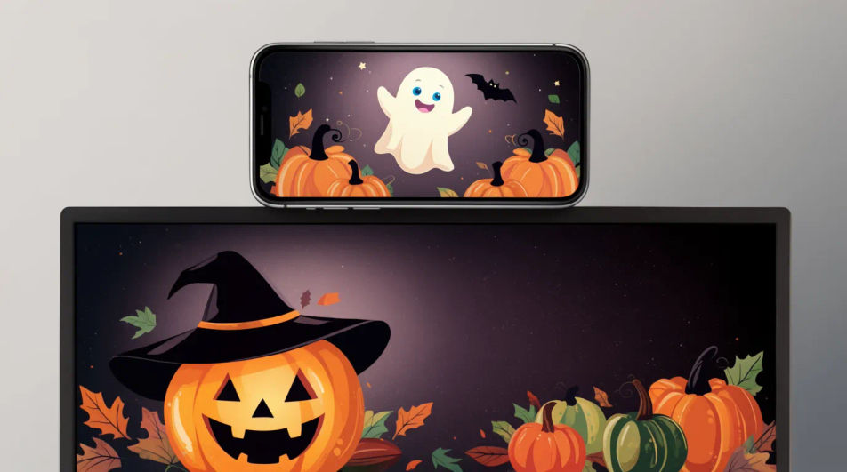 Matching phone-and-desktop set
