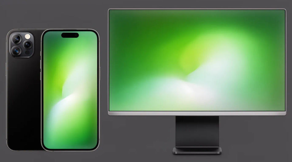 Matching phone-and-desktop set
