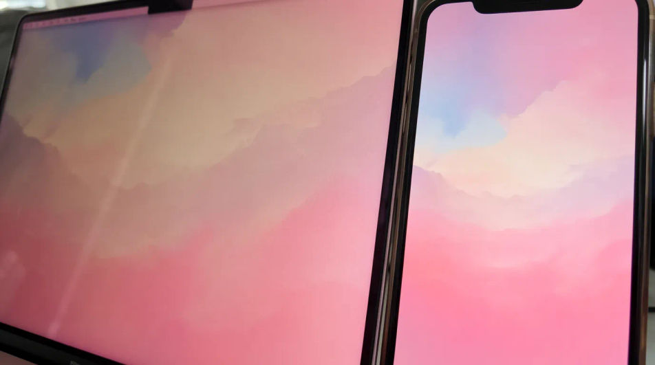Matching laptop-and-phone set