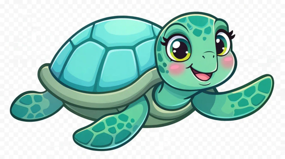 Single turtle