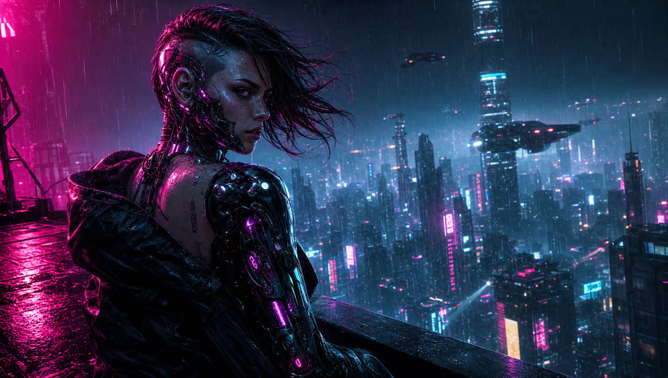 A megacity rooftop