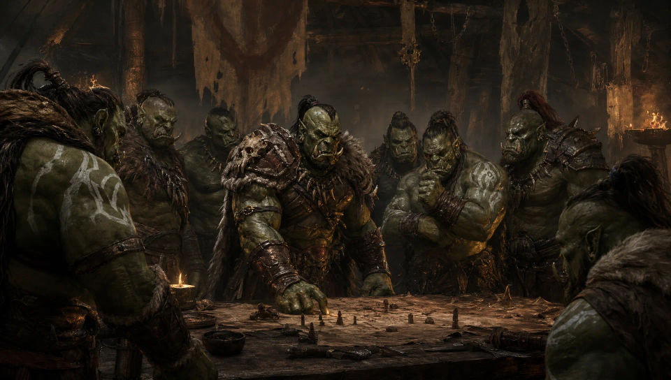 A torchlit war council