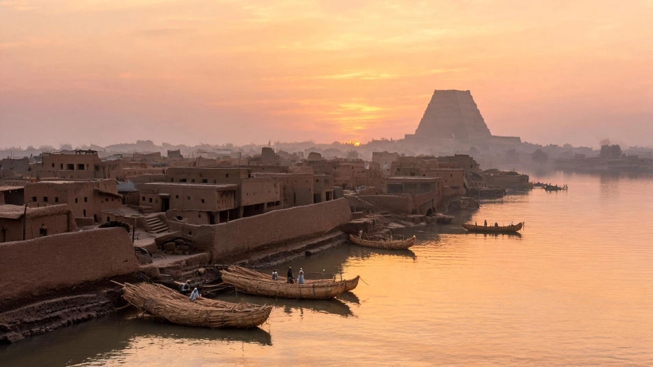 The Euphrates at dusk