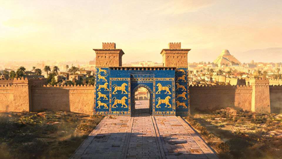 The processional gate at midday