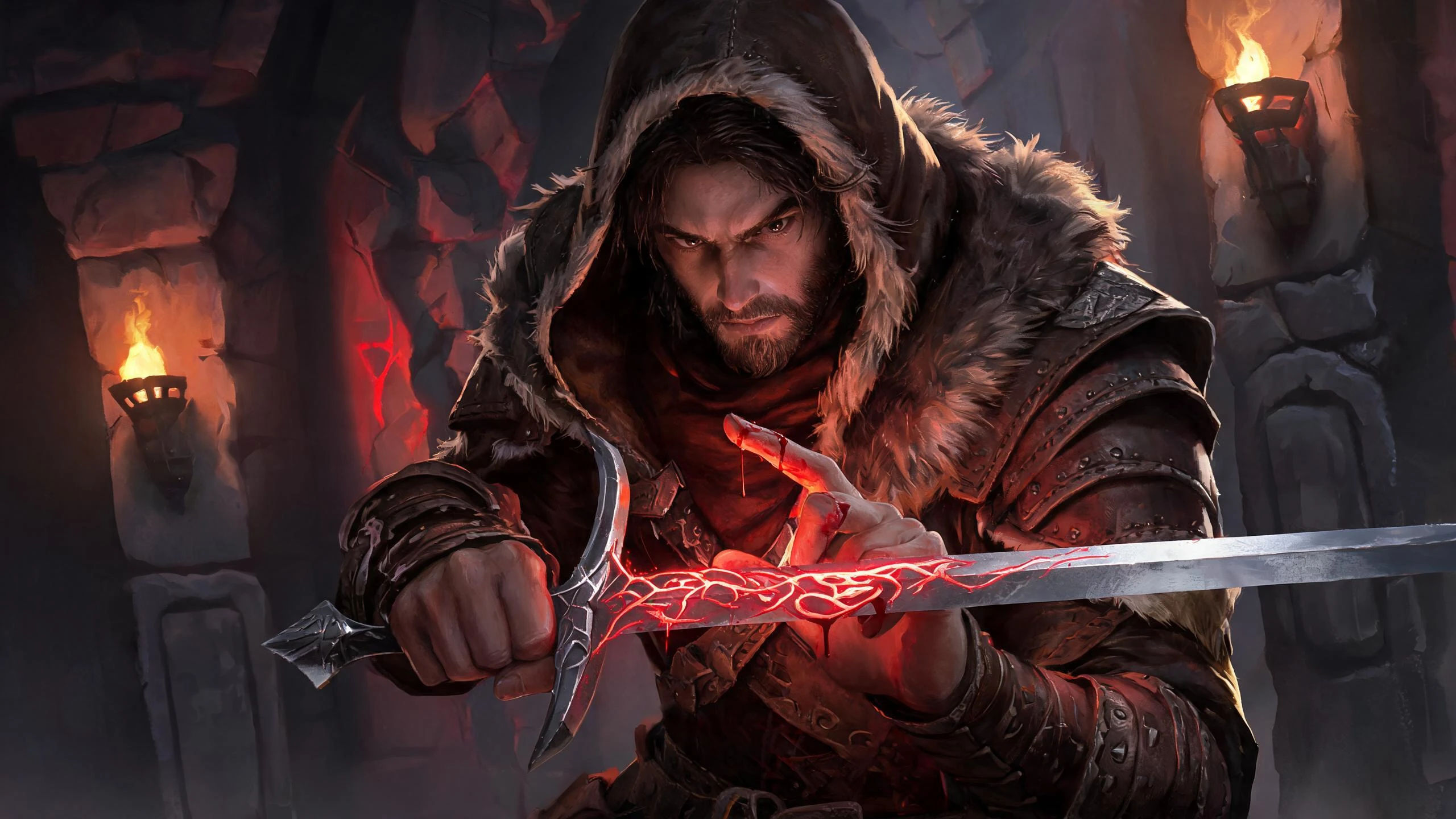A blood ritual before the hunt