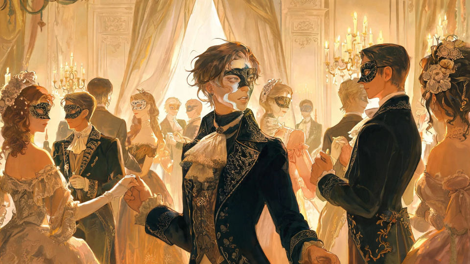 A masquerade of shifting faces