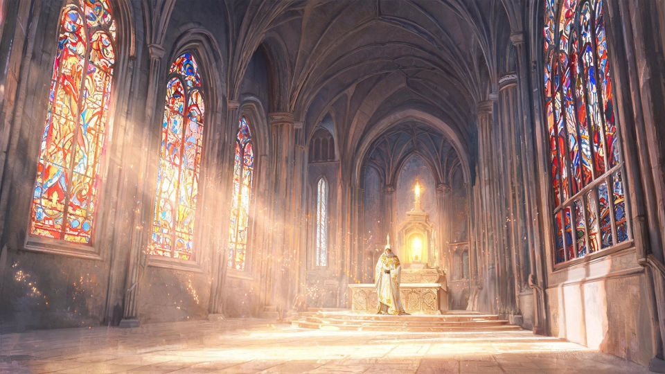 A radiant cathedral interior