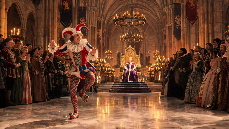 A jester before the throne