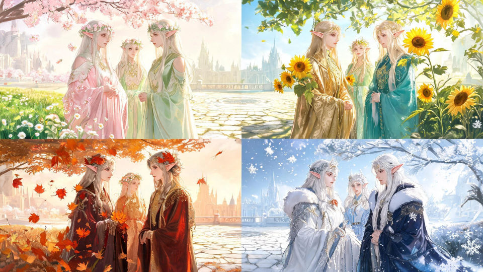 A four-seasons fey court