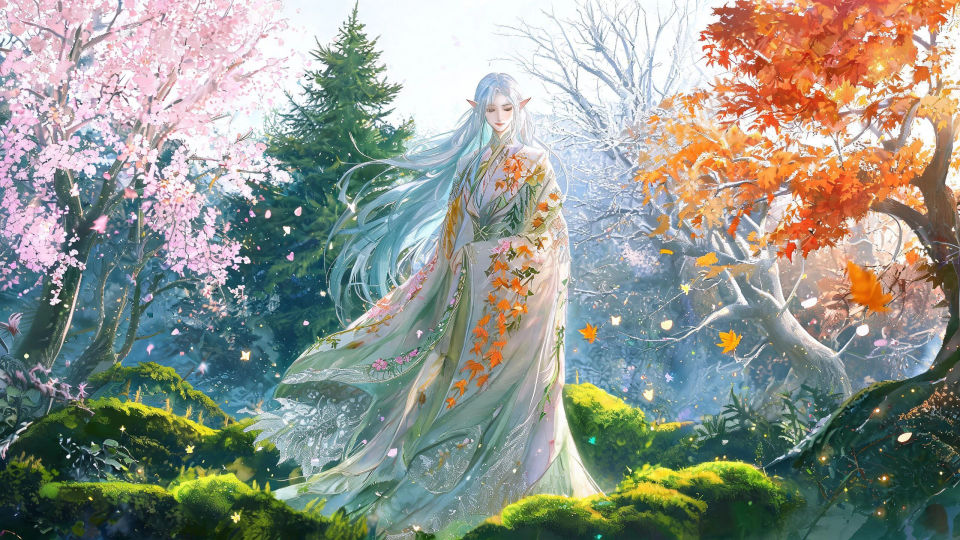 A shimmering fey grove