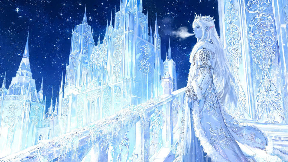 A winter fey palace
