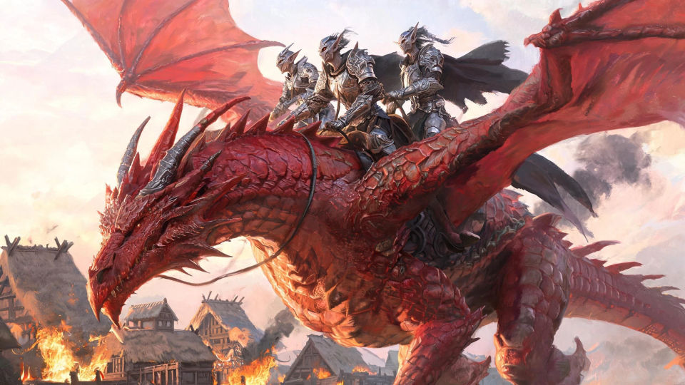 A dragon-mounted raid at dawn