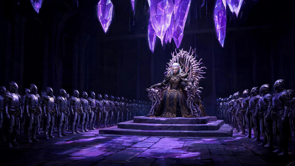 A throne hall of the astral queen