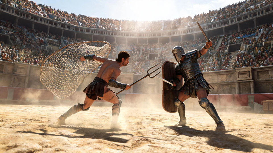 A duel in the great arena