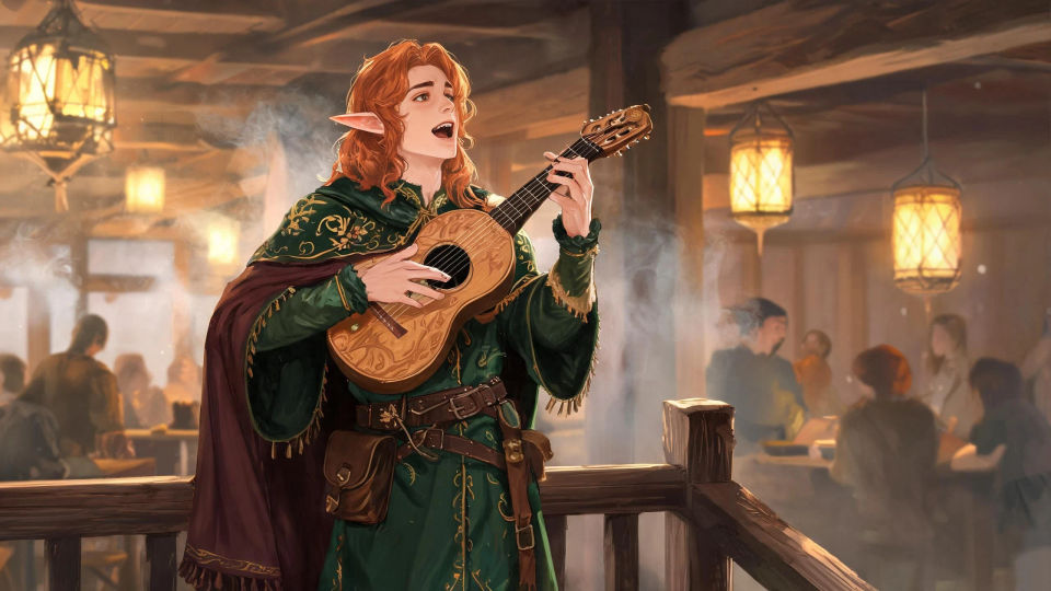 A lively tavern stage