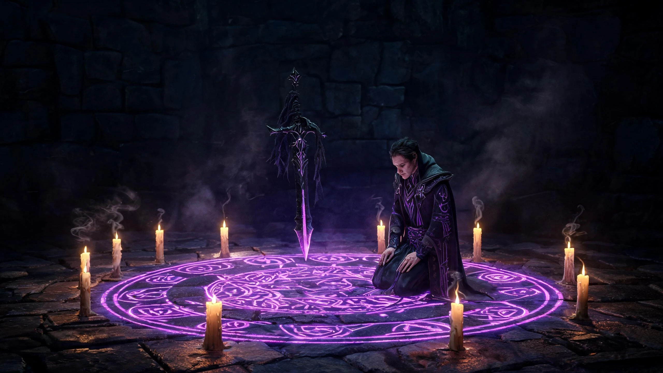 A dark pact ritual chamber