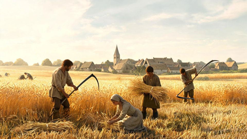 The harvest in the fields