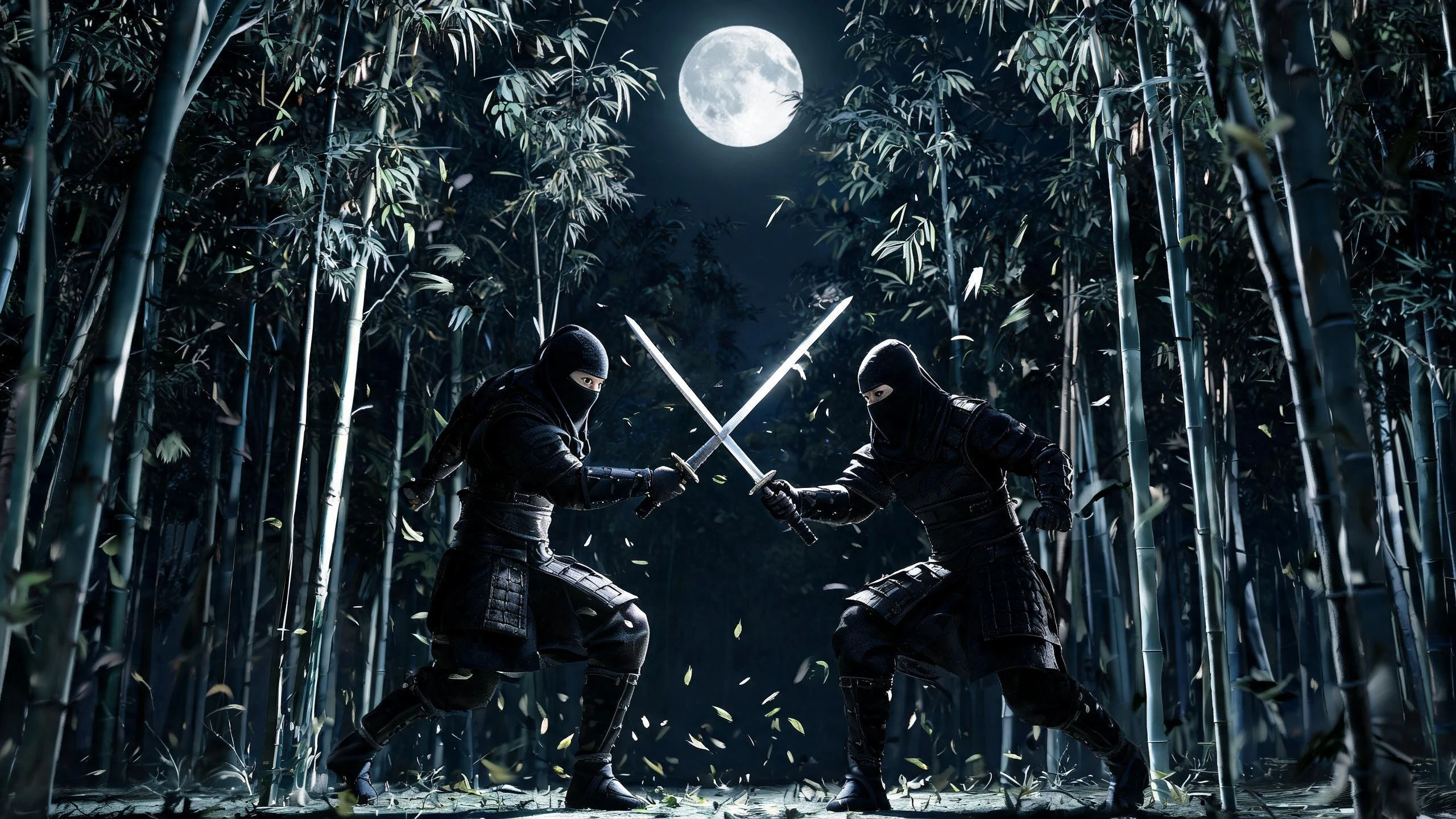 A clash in the bamboo grove