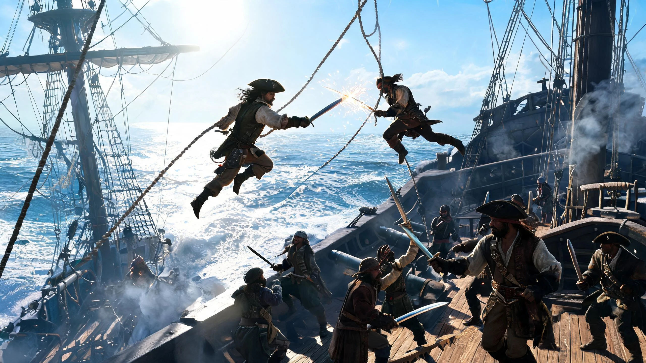 A boarding at close quarters