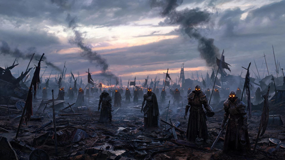 A battlefield of the returned dead
