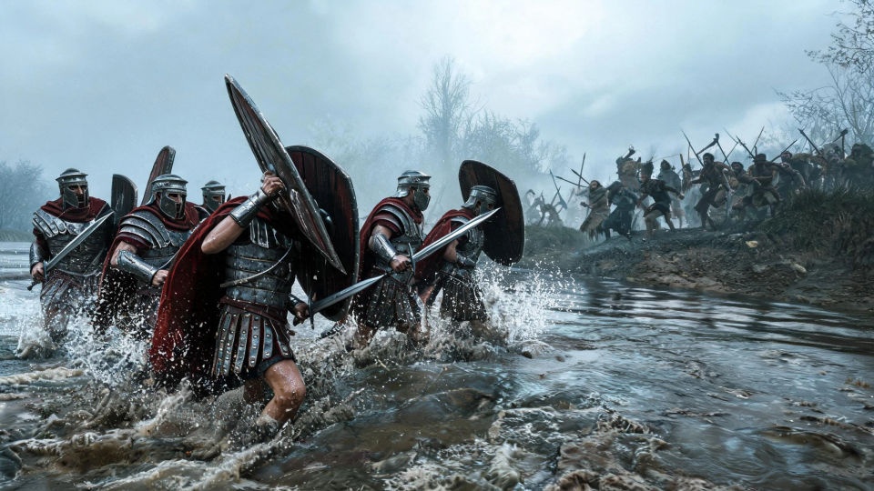 A river-crossing skirmish