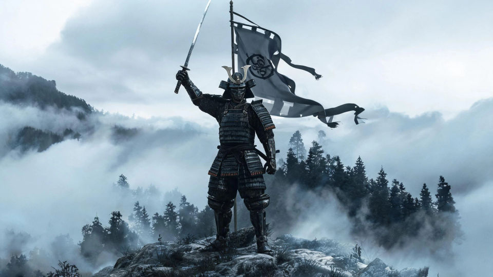 A stand on a misty ridge