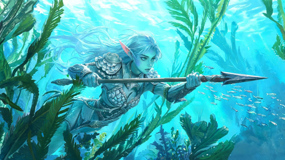 A kelp-forest patrol