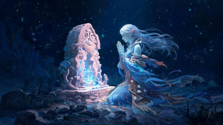 A sunken shrine in the depths