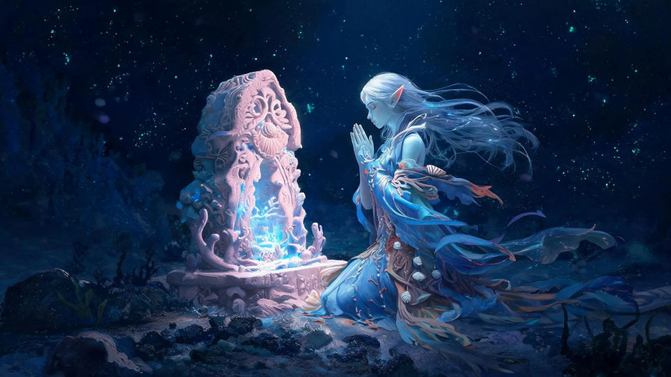 A sunken shrine in the depths