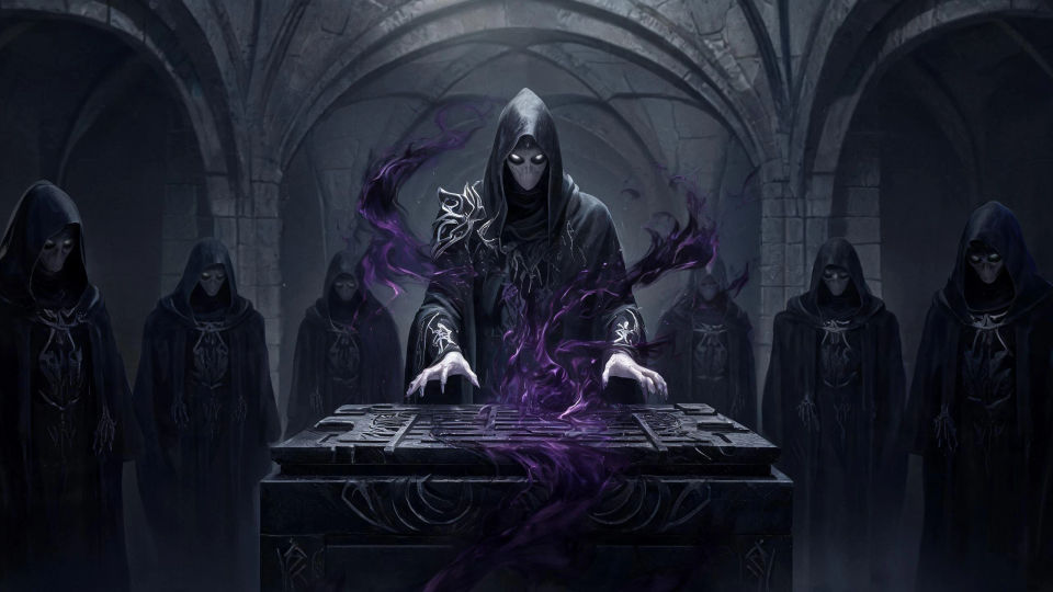 A black-altar shadow shrine