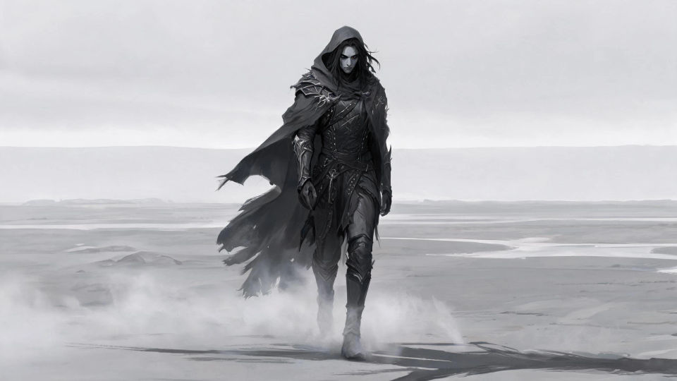 A colorless gloom realm