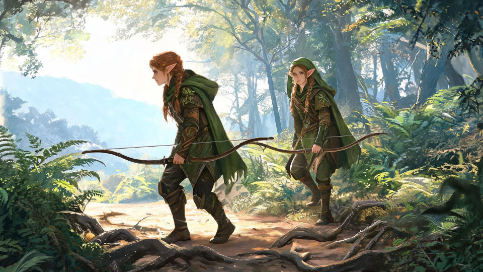 A hunt through the deep wood