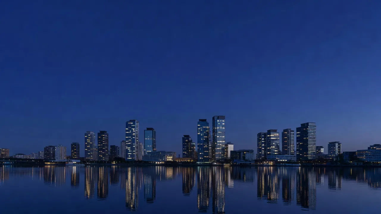Wide skyline panorama