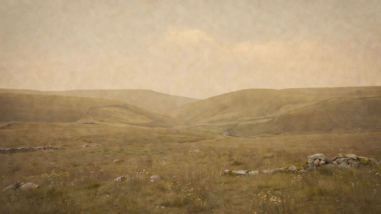 Plan large de paysage rural