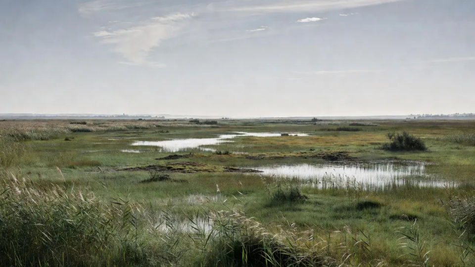 Wide habitat establishing frame