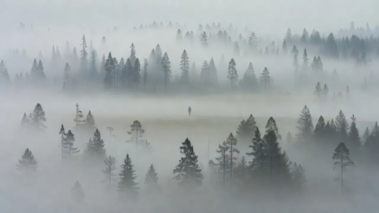 渐隐森林构图
