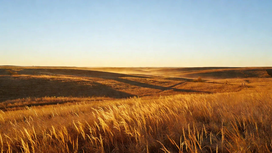 Weite hintergrundbeleuchtete Landschaft