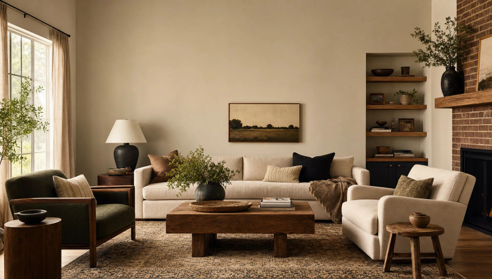 Wide living-room frame