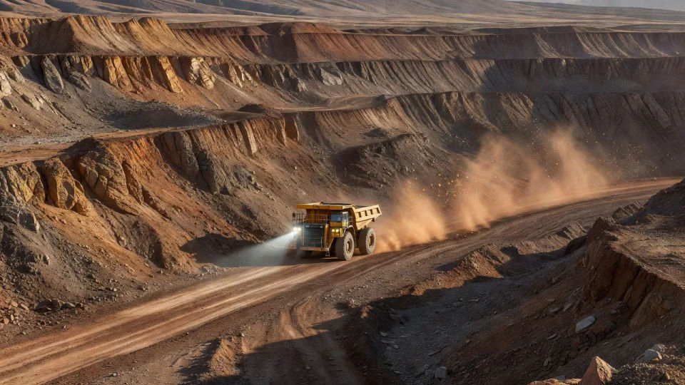 Haul truck hero panel
