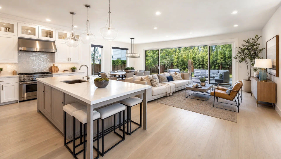 Open-plan spread
