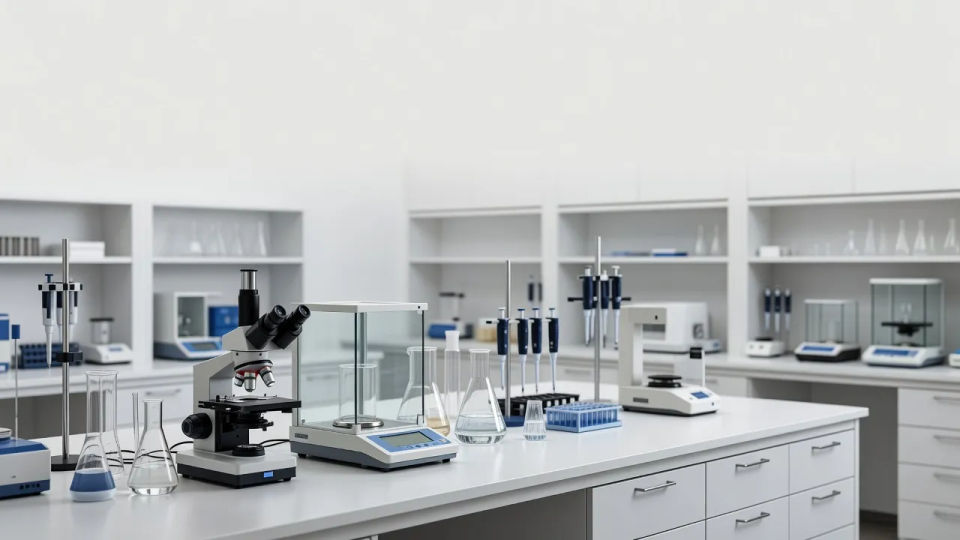 Wide laboratory establishing frame