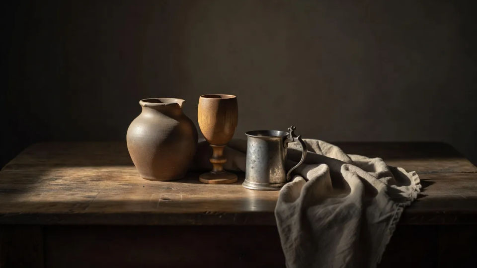 Tabletop establishing scene