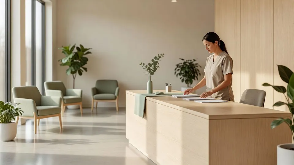 Clinic website hero for AI visuals for healthcare marketing