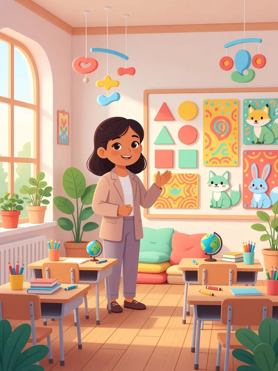 Example for AI visuals for teachers and educators
