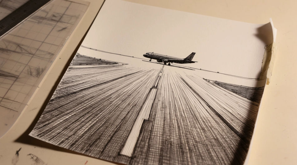 Plane on the runway