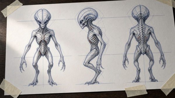 Alien drawing generator