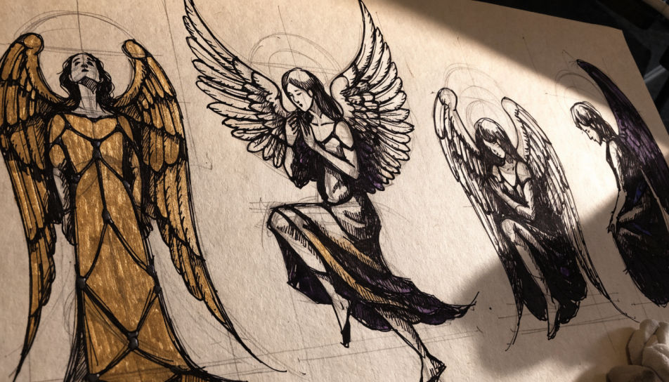Pose sketch page
