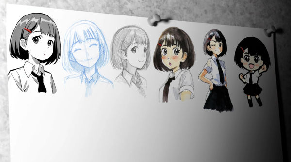 Anime girl drawing generator