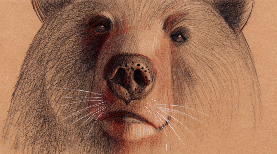 Bear head close crop