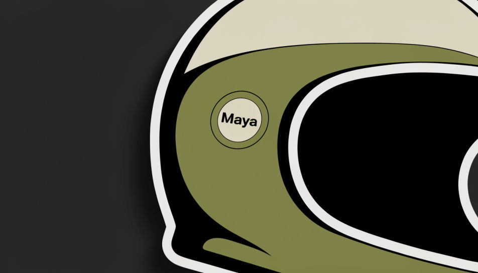 Helmet badge detail